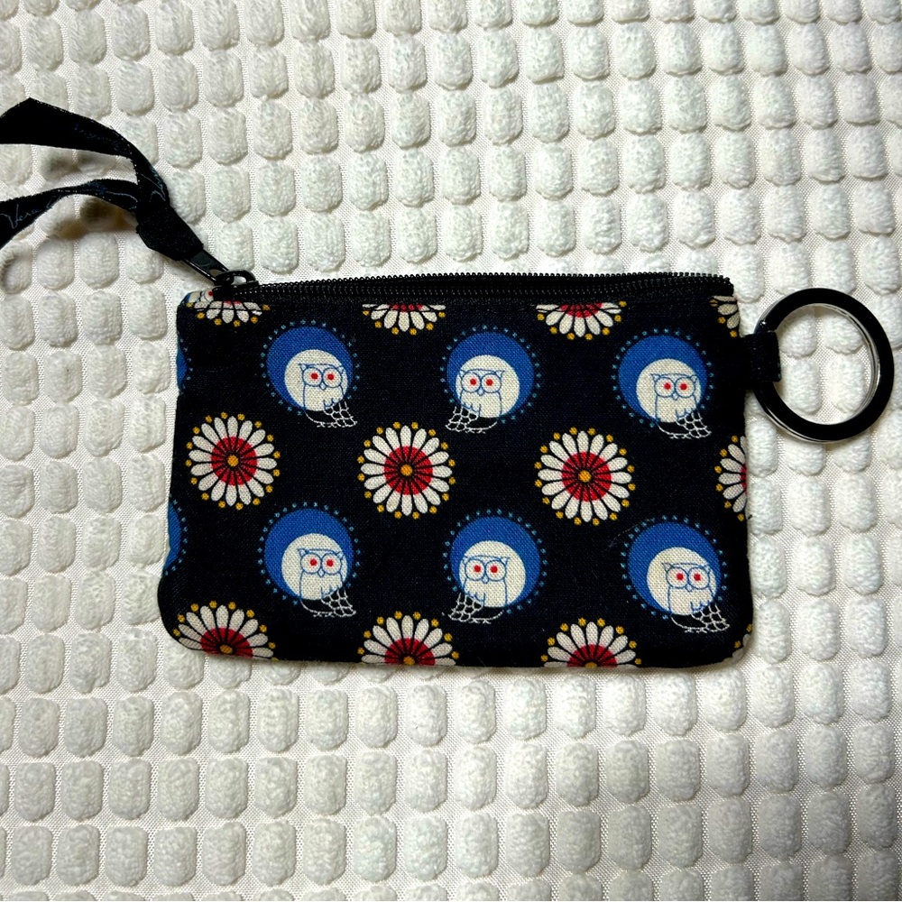 Vera Bradley Night Owl Print Zip ID Case